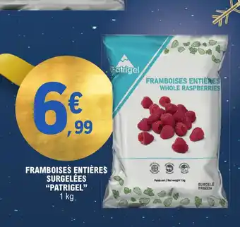 E.Leclerc FRAMBOISES ENTIÈRES SURGELÉES 'PATRIGEL offre