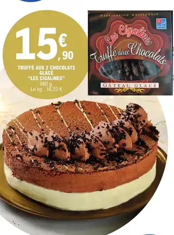 E.Leclerc TRUFFÉ AUX 2 CHOCOLATS GLACÉ offre