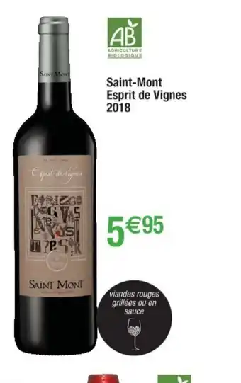 Cora x Carrefour Sainr-Mont Esprit De Vignes 2018 offre
