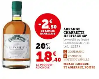 Super U ARRANGE CHARRETTE HERITAGE 40 offre