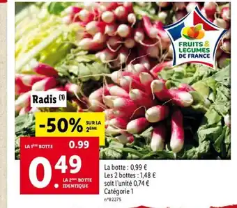 Lidl Radis offre