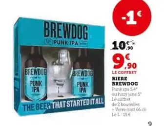 Super U LE COFFRET BIERE BREWDOG offre