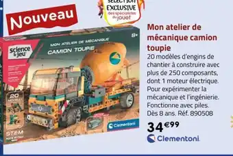 La Grande Récré Mon atelier de mécanique camion toupie offre