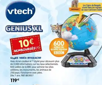 La Grande Récré GLOBE VIDÉO INTERACTIF offre
