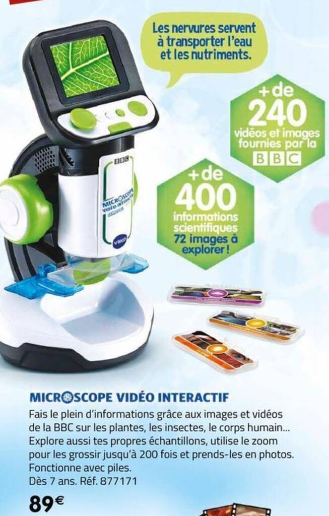 Promo MICROSCOPE VIDÉO INTERACTIF chez La Grande Récré