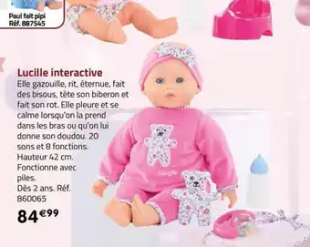 La Grande Récré Lucille interactive offre