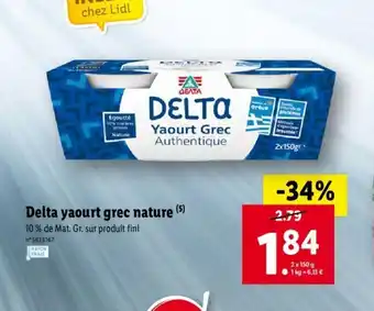 Delta yaourt grec nature