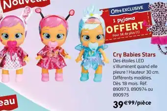 La Grande Récré Cry Babies Stars offre
