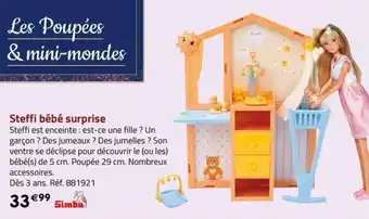 La Grande Récré Steffi bébé surprise offre