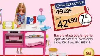 Barbie et sa boulangerie