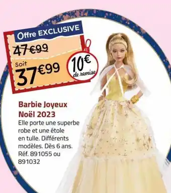 La Grande Récré Barbie Joyeux Noël 2023 offre