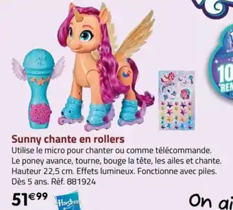 Sunny chante en rollers