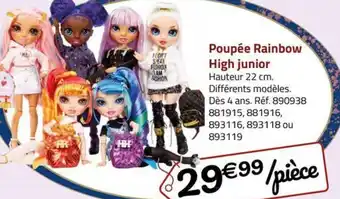 La Grande Récré Poupée Rainbow High junior offre