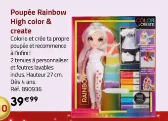 La Grande Récré Poupée Rainbow High color & create offre