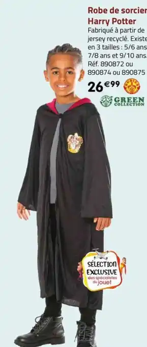 La Grande Récré Robe de sorcier Harry Potter offre