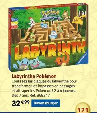 La Grande Récré Labyrinthe Pokémon offre