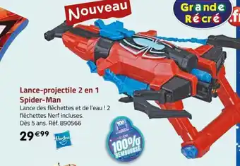 Lance-projectile 2 en 1 Spider-Man