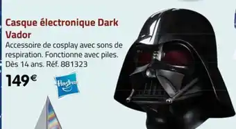 Casque électronique Dark Vador