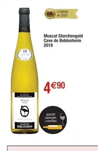 Cora x Carrefour Muscat Storchengold Cave De Beblenhelm 2019 offre