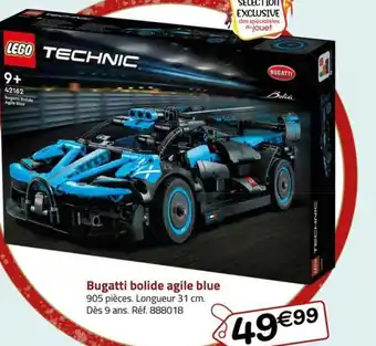 La Grande Récré Bugatti bolide agile blue offre