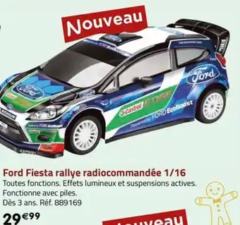 Ford Fiesta rallye radiocommandée 1/16