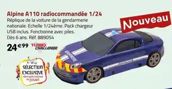 Alpine A110 radiocommandée 1/24