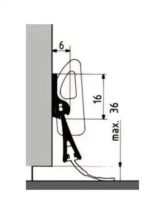 Bricorama Bas de porte automatique en aluminium port-o-mat 3 - ellen offre