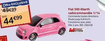 La Grande Récré Fiat 500 Abarth radiocommandée 1/14 offre