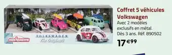 La Grande Récré Coffret 5 véhicules Volkswagen offre