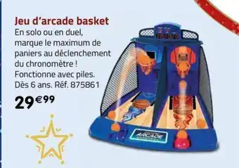 La Grande Récré Jeu d'arcade basket offre