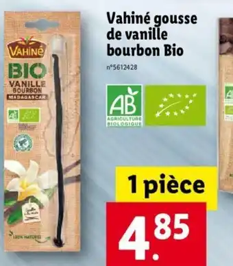 Lidl Vahiné gousse de vanille bourbon Bio offre