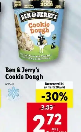 Lidl Ben & Jerry's Cookie Dough offre