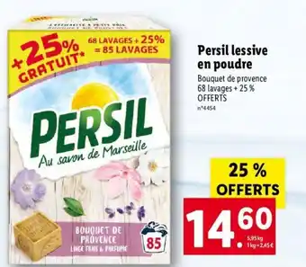 Lidl Persil lessive en poudre offre