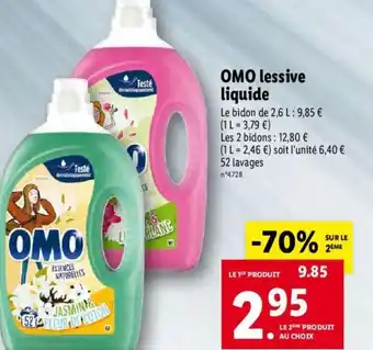 Lidl OMO lessive liquide offre