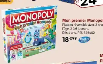 La Grande Récré Mon premier Monopoly offre