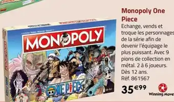 La Grande Récré Monopoly One Piece offre