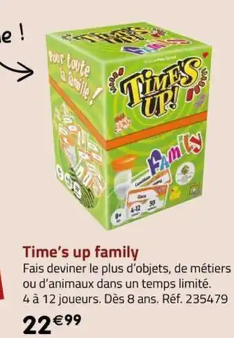 La Grande Récré Time's up family offre