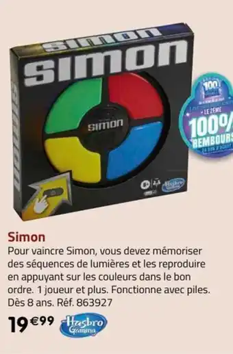 La Grande Récré Simon offre