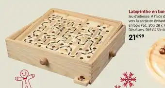 La Grande Récré Labyrinthe en bois offre