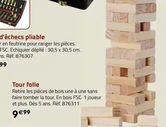 La Grande Récré Tour folle offre