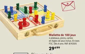 Mallette de 100 jeux