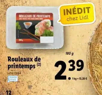 Lidl Rouleaux de printemps offre