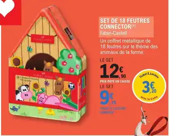 E.Leclerc Espace Culturel SET DE 18 FEUTRES CONNECTOR(¹) Faber-Castell offre