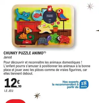 CHUNKY PUZZLE ANIMO(¹) Janod