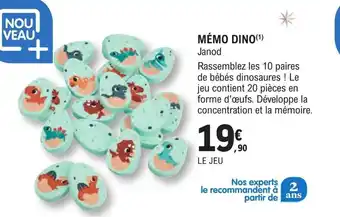 E.Leclerc Espace Culturel MÉMO DINO(¹) Janod offre