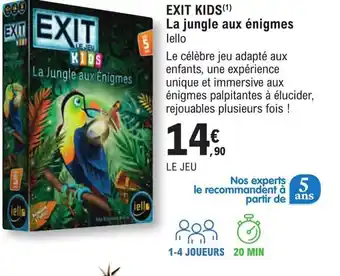 EXIT KIDS(¹) La jungle aux énigmes lello