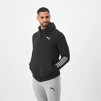 Decathlon Sweat à capuche zippé puma homme noir offre