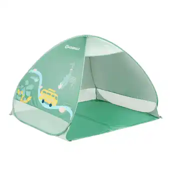 Abri solaire upf50+ instantané enfant 2 places - vert