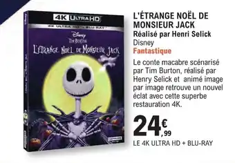 L'ÉTRANGE NOËL DE MONSIEUR JACK Réalisé par Henri Selick Disney Fantastique