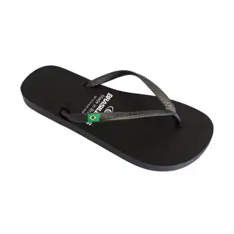 Decathlon Tongs pour femmes brasileras de couleur noir avec semelle en caoutchouc offre
